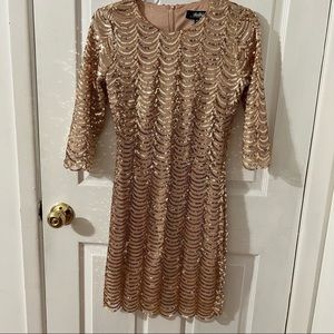 Lulus Rose Gold sequin dress size M